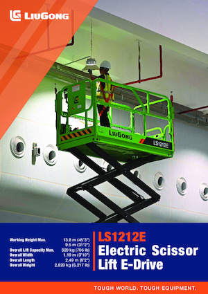 Scherenbühnen auf Rädern Liugong LS1212E