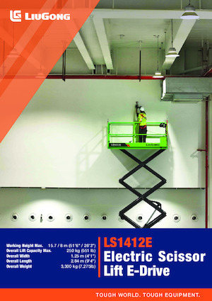 Scherenbühnen auf Rädern Liugong LS1412E