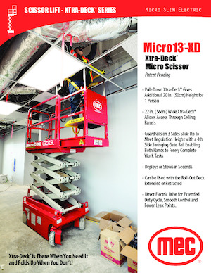 Scherenbühnen auf Rädern MEC Micro 13-XD