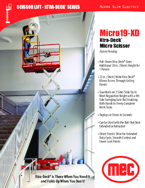 Scherenbühnen auf Rädern MEC Micro 19-XD