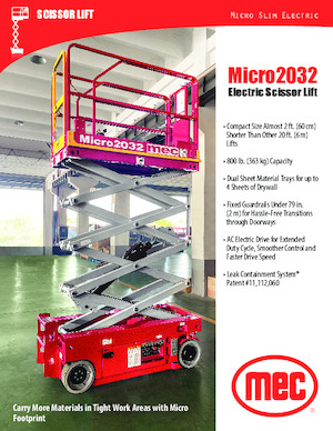 Scherenbühnen auf Rädern MEC Micro 2032