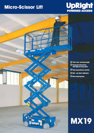 Scherenbühnen auf Rädern UpRight MX 19