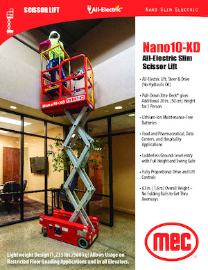 Scherenbühnen auf Rädern MEC NANO10®-XD