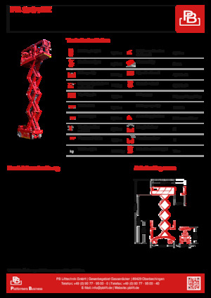 Scherenbühnen auf Rädern PB PB ECo S78-7EZ