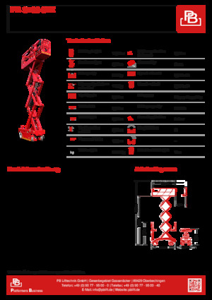 Scherenbühnen auf Rädern PB PB S100-8EZ