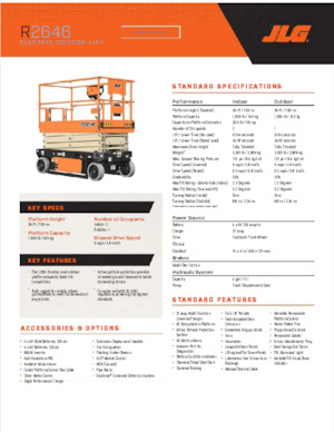 Scherenbühnen auf Rädern JLG R2646