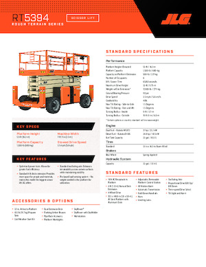 Scherenbühnen auf Rädern JLG RT5394