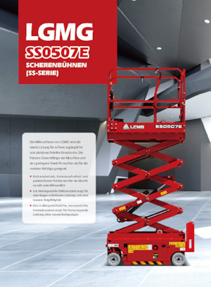 Scherenbühnen auf Rädern LGMG  SS0507E 