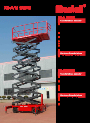 Scherenbühnen auf Rädern Mantall XE-M80H