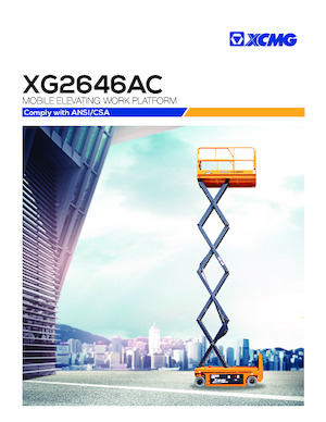 Scherenbühnen auf Rädern XCMG XG2646AC 