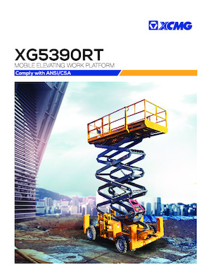 Scherenbühnen auf Rädern XCMG XG5390RT 