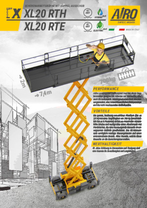 Scherenbühnen auf Rädern AIRO XL20 RTE