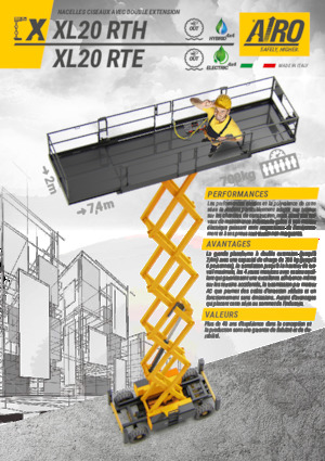 Scherenbühnen auf Rädern AIRO XL20 RTE