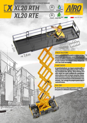 Scherenbühnen auf Rädern AIRO XL20 RTE