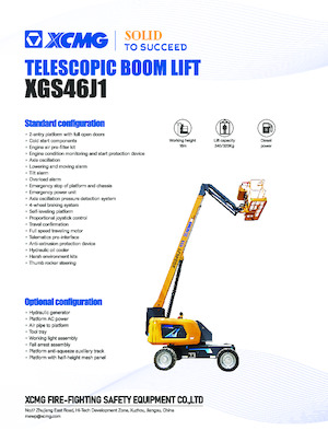 Teleskoparbeitsbühnen auf Rädern XCMG XGS46J1