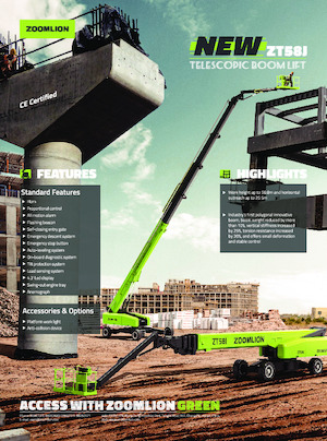 Teleskoparbeitsbühnen auf Rädern Zoomlion ZT58J