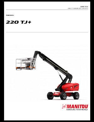 Teleskoparbeitsbühnen auf Rädern Manitou 220 TJ+