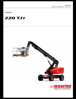 Teleskoparbeitsbühnen auf Rädern Manitou 220 TJ+