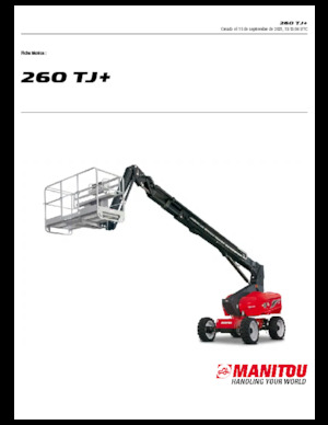 Teleskoparbeitsbühnen auf Rädern Manitou 260 TJ+ ST3A