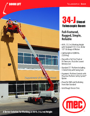 Teleskoparbeitsbühnen auf Rädern MEC 34-J