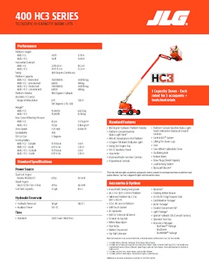 Teleskoparbeitsbühnen auf Rädern JLG 460SJ HC3