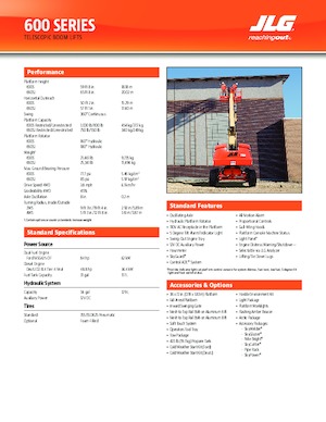 Teleskoparbeitsbühnen auf Rädern JLG 600SJ