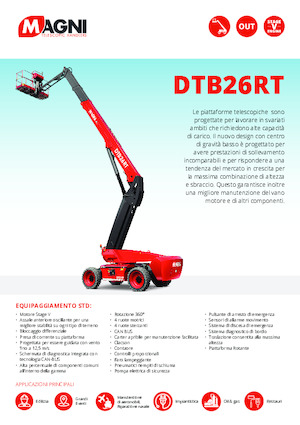 Teleskoparbeitsbühnen auf Rädern MAGNI DTB26RT