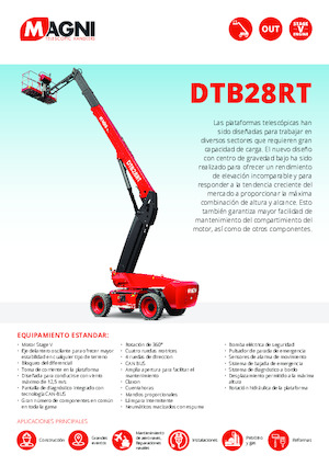 Teleskoparbeitsbühnen auf Rädern MAGNI DTB28RT
