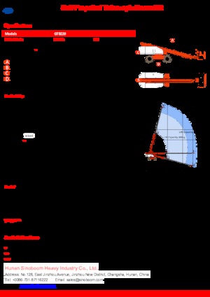 Teleskoparbeitsbühnen auf Rädern Sinoboom GTBZ20