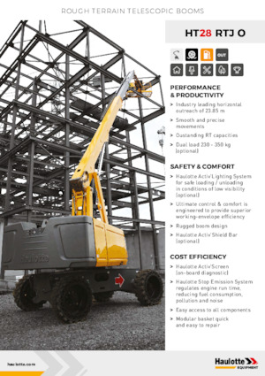 Teleskoparbeitsbühnen auf Rädern Haulotte HT28 RTJ O