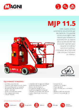 Teleskoparbeitsbühnen auf Rädern MAGNI MJP11.5