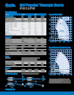 Teleskoparbeitsbühnen auf Rädern Genie S-85