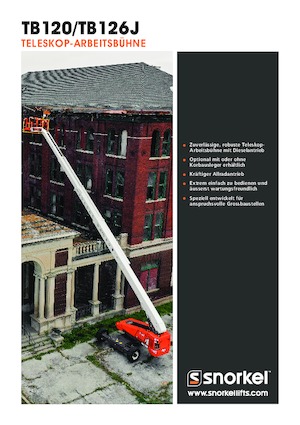 Teleskoparbeitsbühnen auf Rädern Snorkel TB126J