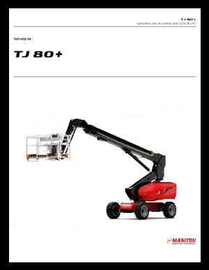 Teleskoparbeitsbühnen auf Rädern Manitou TJ 80+