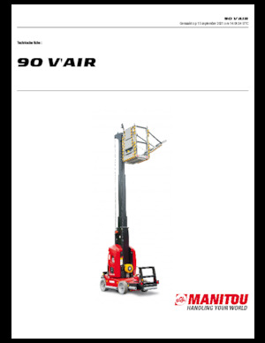 Senkrechtmast-Arbeitsbühnen Manitou 90 V´Air