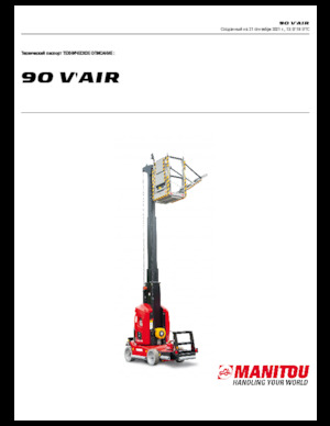 Senkrechtmast-Arbeitsbühnen Manitou 90 V´Air