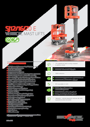Senkrechtmast-Arbeitsbühnen Skyjack SJ 12 E