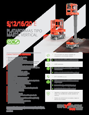 Senkrechtmast-Arbeitsbühnen Skyjack SJ 12 E