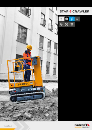Senkrechtmast-Arbeitsbühnen Haulotte Star 6 Crawler