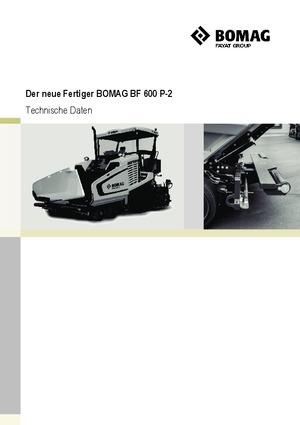 Straßenfertiger auf Rädern Bomag BF 600 P-2 S 500