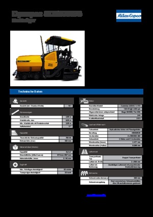 Straßenfertiger auf Rädern Dynapac SD 2500 WS