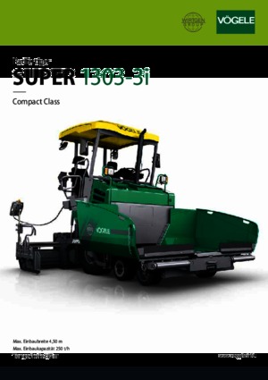 Straßenfertiger auf Rädern Vögele Super 1303-3i