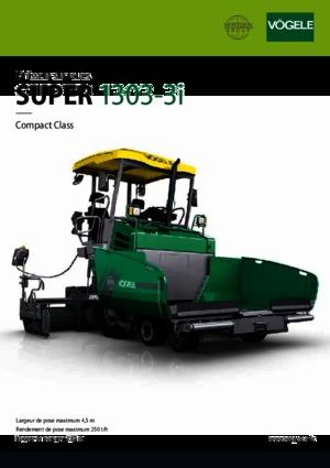 Straßenfertiger auf Rädern Vögele Super 1303-3i