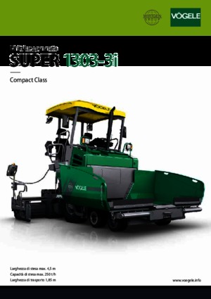 Straßenfertiger auf Rädern Vögele Super 1303-3i