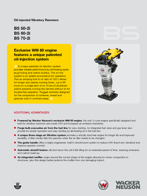 Stampfer, Benzin und Diesel Wacker Neuson BS 70-2i 11