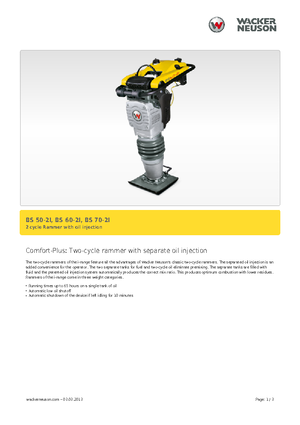 Stampfer, Benzin und Diesel Wacker BS 70-2i 11