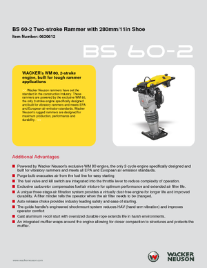 Stampfer, Benzin und Diesel Wacker Neuson BS60-2 11