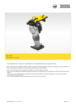 Stampfer, Benzin und Diesel Wacker BS 65 V 11