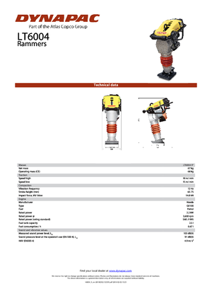 Stampfer, Benzin und Diesel Dynapac LT 6004 9