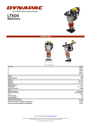 Stampfer, Benzin und Diesel Dynapac LT 604-9
